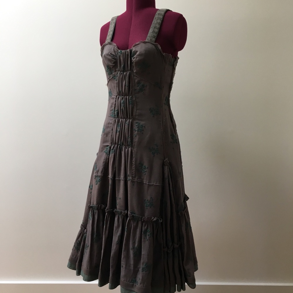 Tocca Floral Ruffled Dress